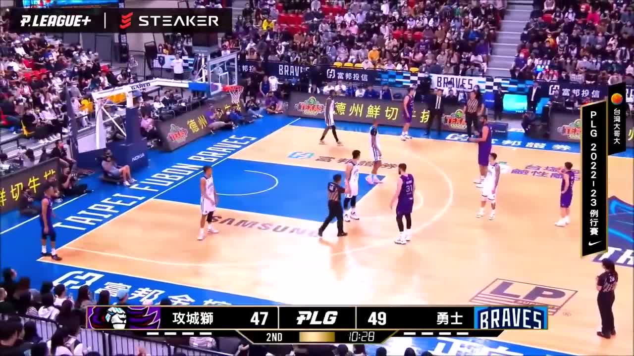 【P. LEAGUE+】2022-11-5 新竹街口攻城獅 VS 臺北富邦勇士 - 黑人問號