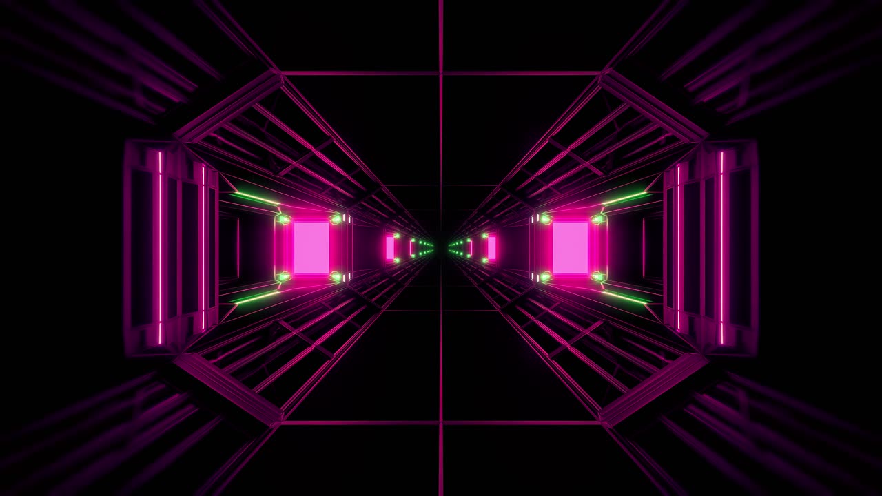 7th short- An Animation Of A Squared Tunnel.
