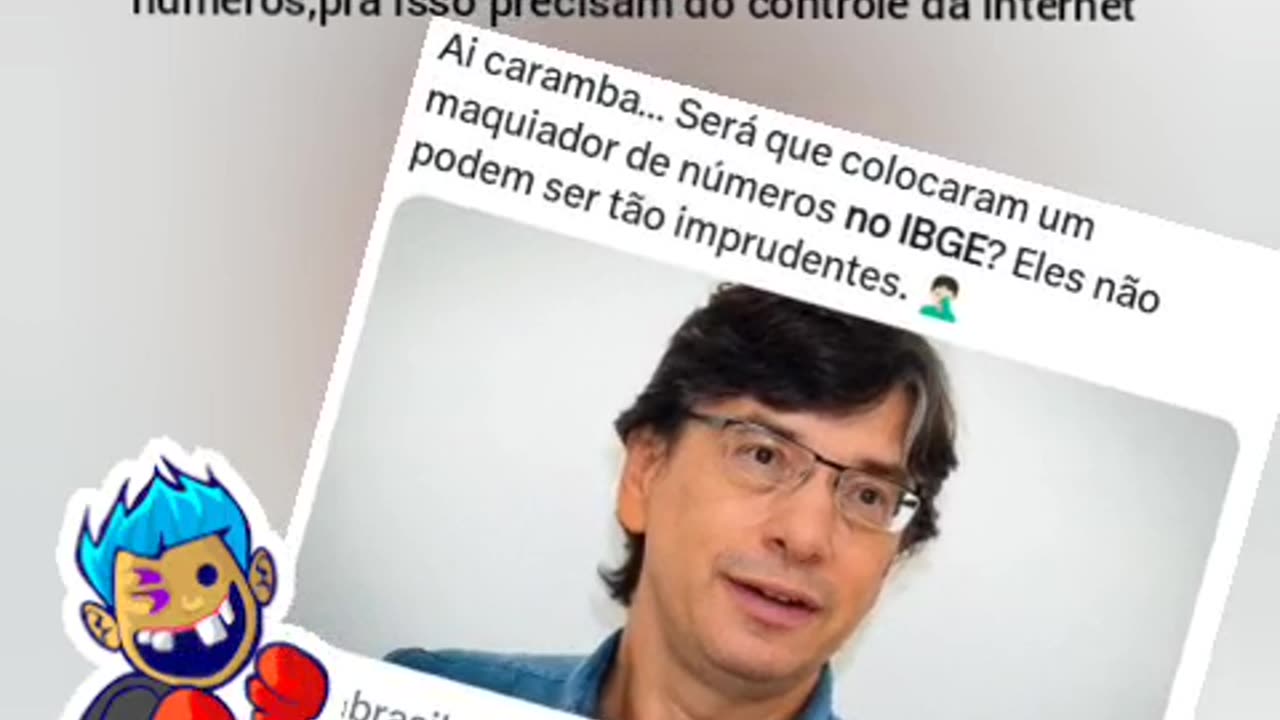 MAS FRUDES, AGORA SERÁ NO IBGE, PRÓXIMO PASSO SERÁ O CONTROLE DA INTERNET.