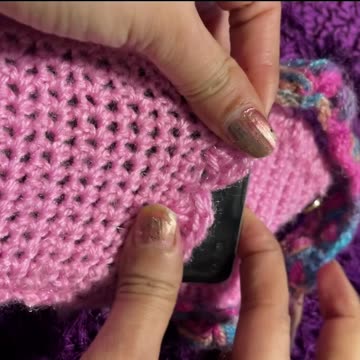 Handmade mobile case with three pockets/ brand new pattern for everyone