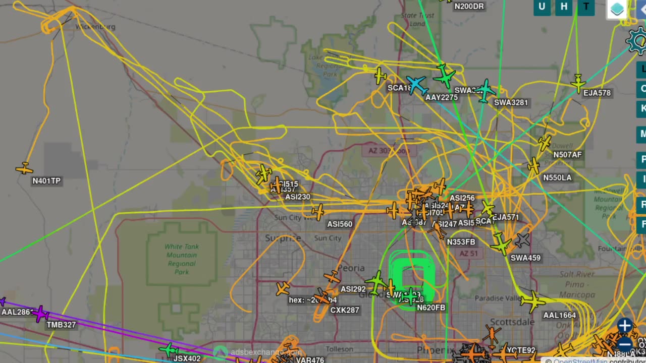 Phoenix Air Traffik North July 13th 2023 - 12:50pm