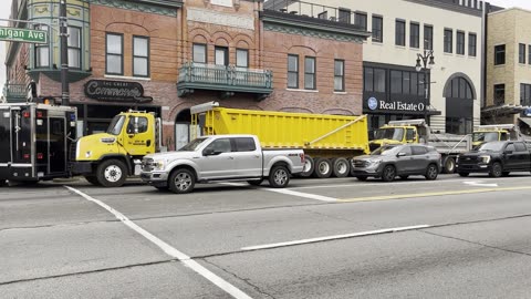 Donald Trump security set up 11/1/24 Dearborn MI