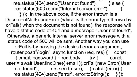 Cannot catch error when using ModelfindOne