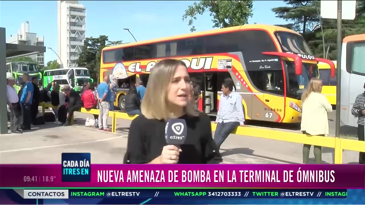 Nueva amenaza de bomba en la terminal de ómnibus