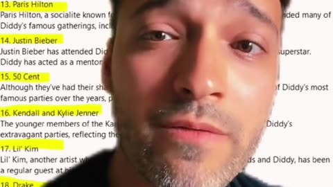 THEY DROPPED THE DIDDY LIST☝️