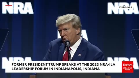 Trump Slams Anti- Gun Politicians in Fiery NRA Remarks