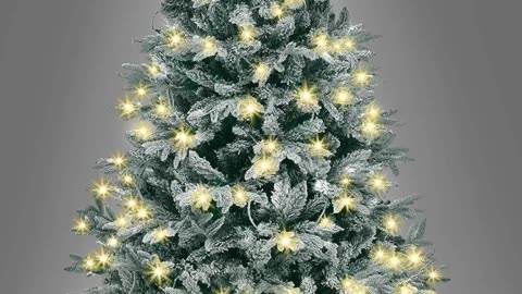 The SHATCHI Pre-Lit Artificial Christmas Tree