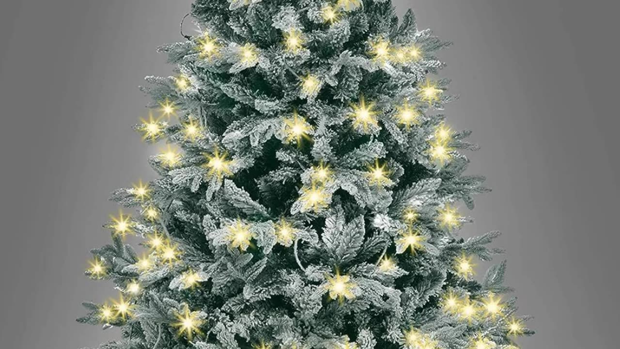 The SHATCHI Pre-Lit Artificial Christmas Tree