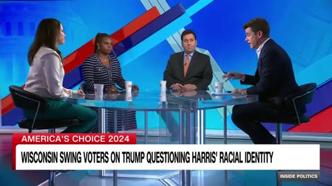 Crucial swing voters react to Trump's remark about Harris' race