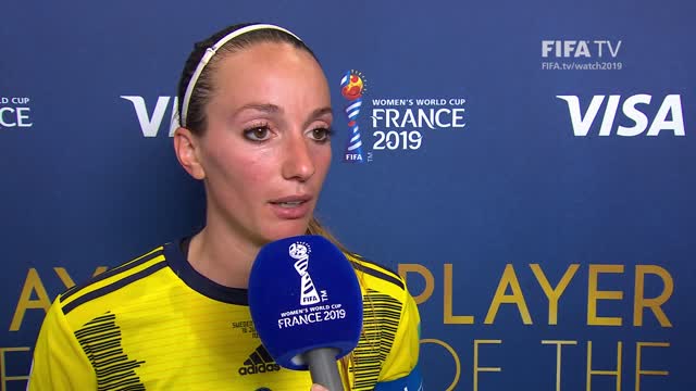 Kosovare Asllani – Player of the Match – Sweden v Thailand