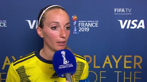 Kosovare Asllani – Player of the Match – Sweden v Thailand