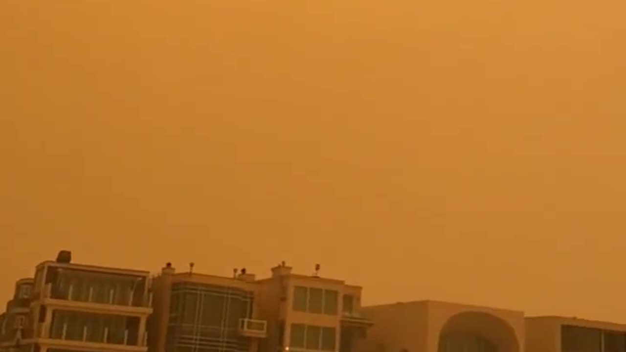 California Mountain Fire engulfed the horizon.