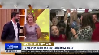 Spanish News Rerporter Quits after lottery win