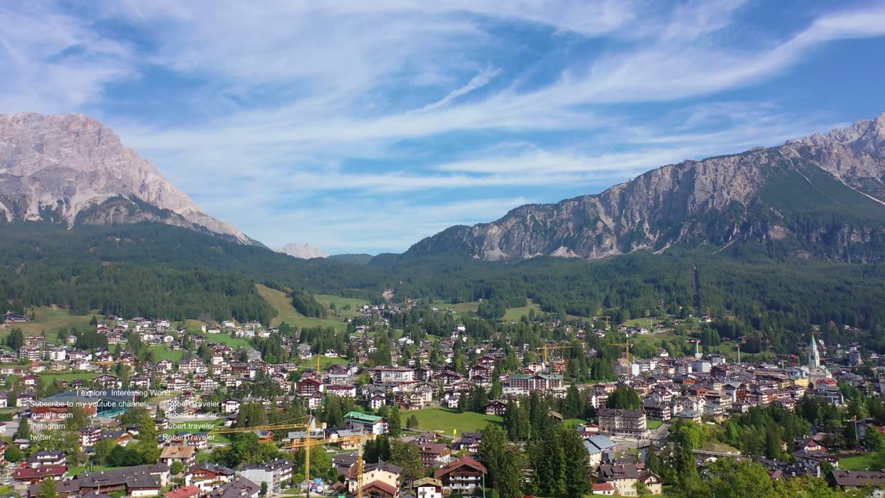 Dolomites from above - Cortina d'Ampezzo