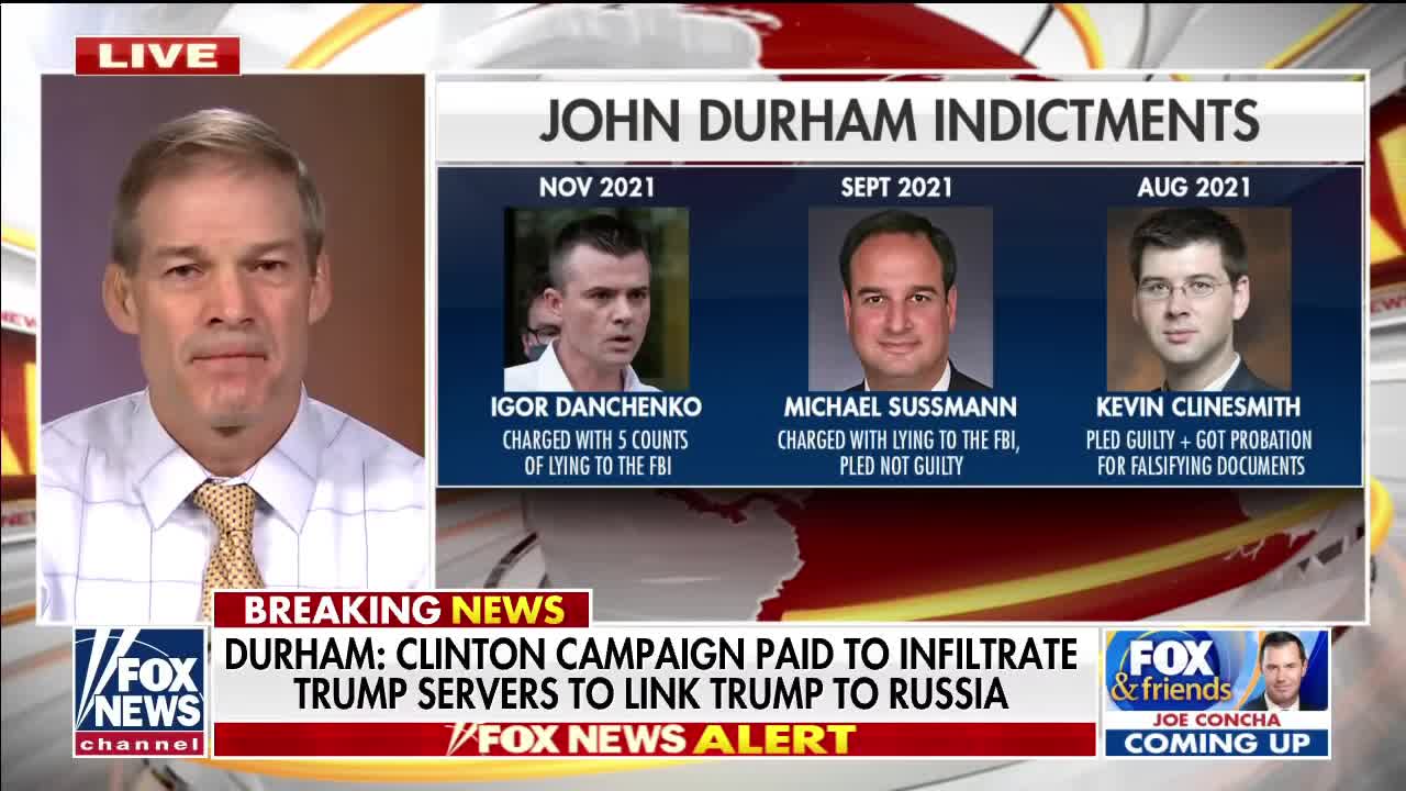 Durham Exposed Hillary's Treason? Trump, Russia Collusion? - 'Worse Than We Thought' - Jim Jordan