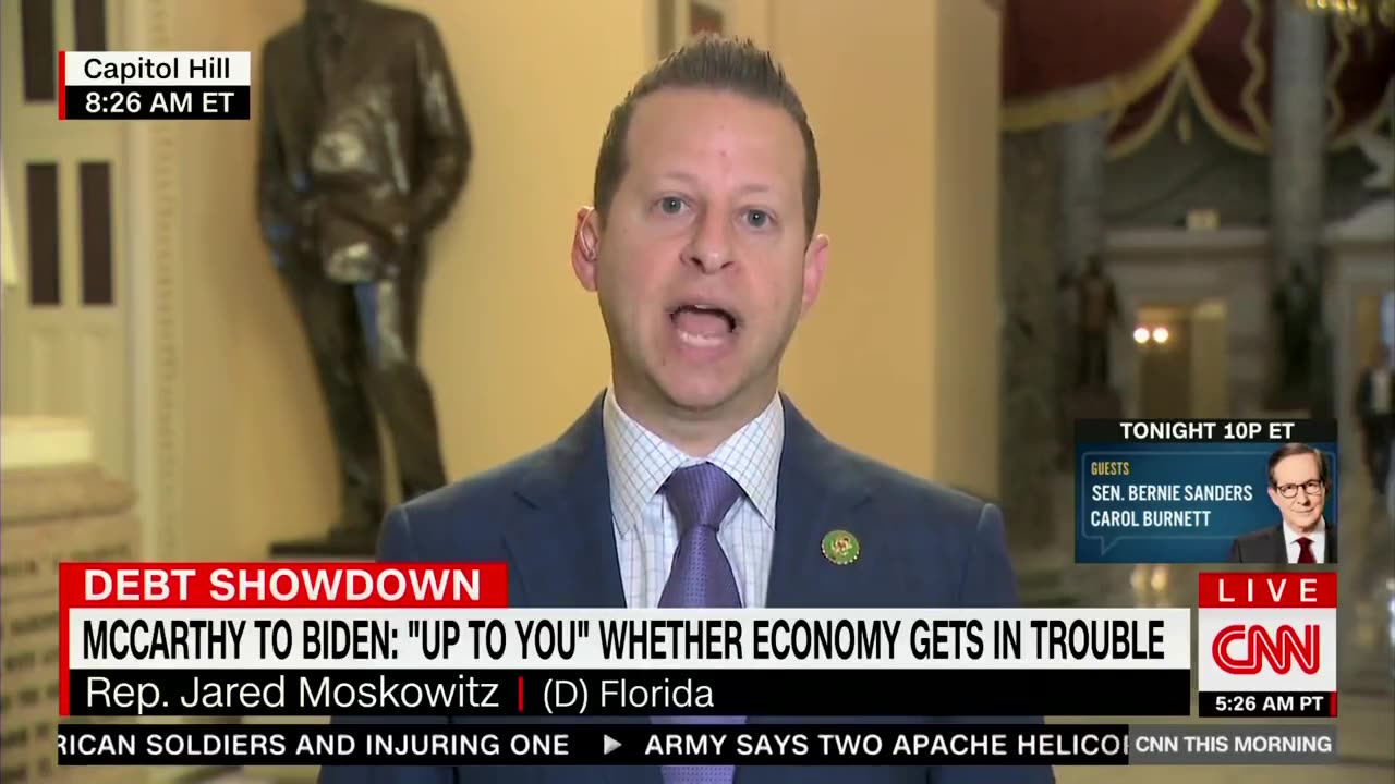 Jared Moskowitz is urging President Biden to engage in negotiations.