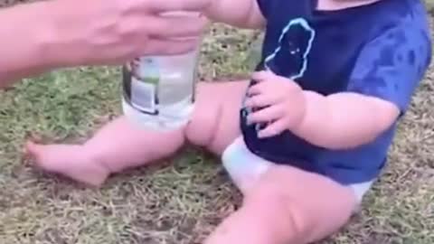 Funny Baby Videos playing # Short