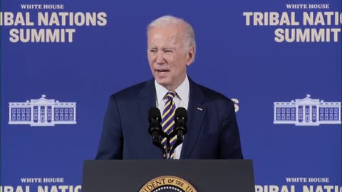 President Biden and VP Kamala Harris deliver remarks at the White House Tribal Nations Summit