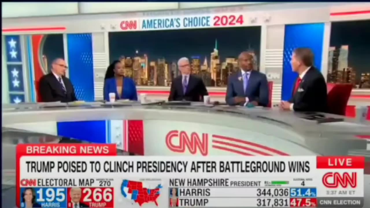 CNN host actually got this right Americans sent a message winning popular vote and electoral vote