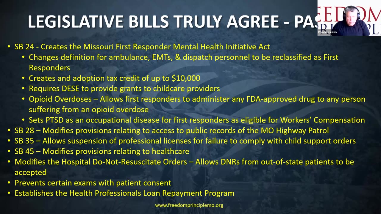 Freedom Principle MO Legislative Wrap Up Call - May 16, 2023