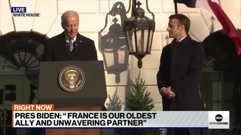 'France and the United States are facing down Vladimir Putin'- Biden l ABCNL