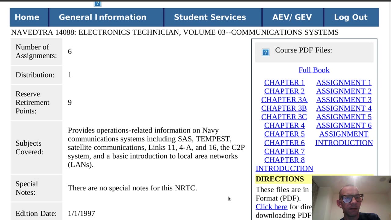 Summary of NAVEDTRA 14088 - Electronics Technician (ET), Volume 03--Communications Systems