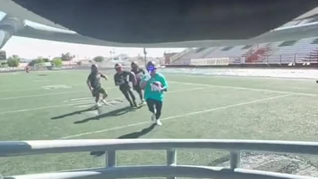 TYREEK HILL HAS THE BALL, YOU'RE LAST..