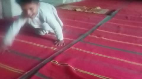 Kids playing in masjid
