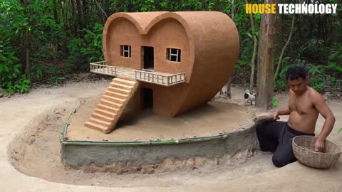 dog rescued and build loving dog house