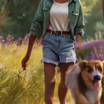 the heartwarming story of a lite African girl and her loyal dog walking through nature togethtler.