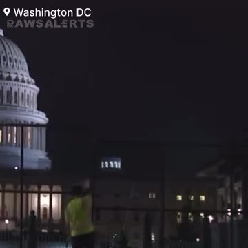 A fence is being erected around the Capitol