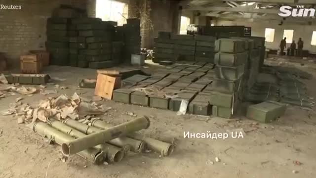The Russian left us a supply depot.They don't panic.Kherson
