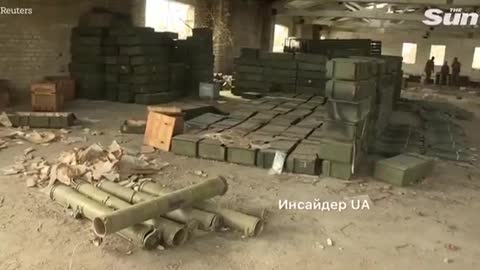 The Russian left us a supply depot.They don't panic.Kherson