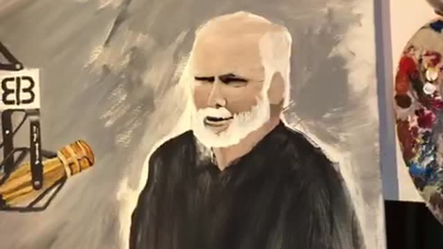 Time lapse of Rush Limbaugh painting