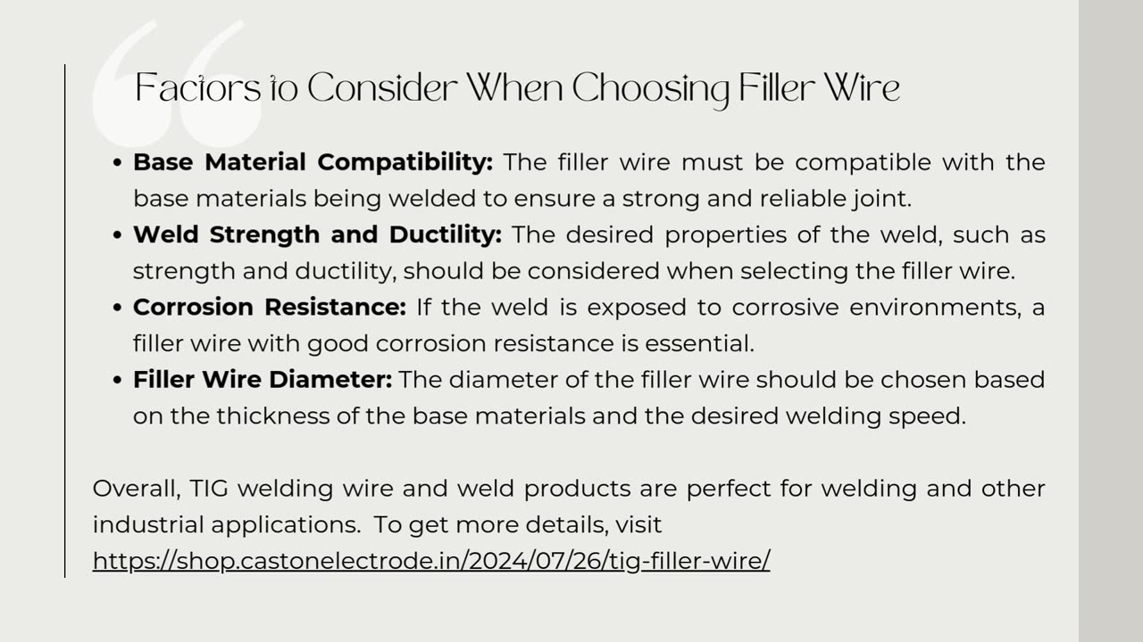 TIG Filler Wire: A Key Component in Precision Welding