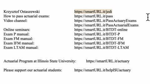 Exam LTAM exercise for October 27, 2021