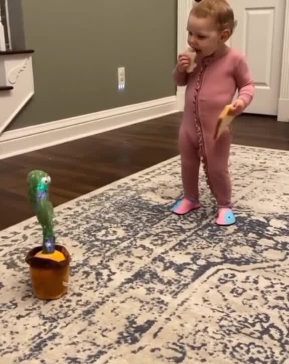 Baby playing with New toy