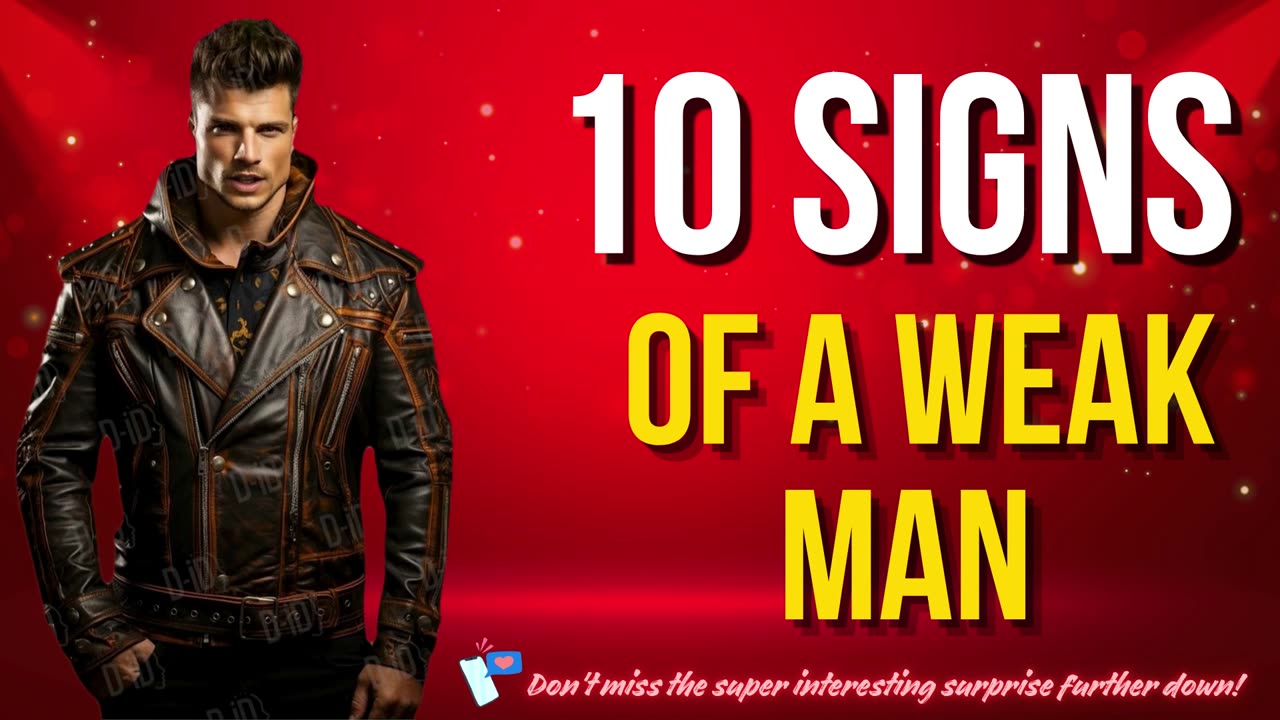 10 Signs Of A Weak Man