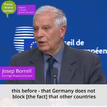 Germany is not blocking Leopard tanks export.' German Foreign Minister Annalena Berbeck confirmed