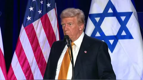 Donald Trump participates in a 'Fighting Anti-Semitism in America' event