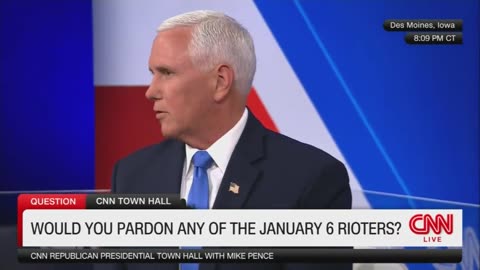 Pence asked about Pardoning #J6 prisoners.