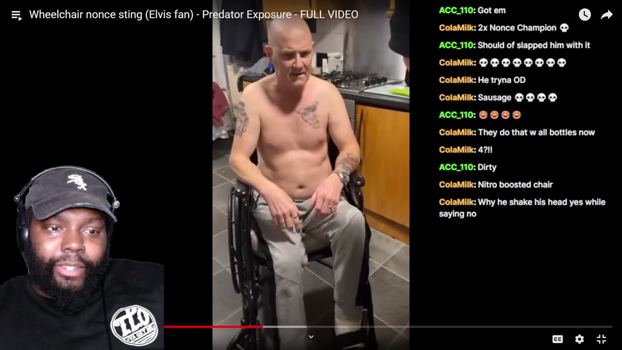 CHICAGO DUDES REACTION TO WHEELCHAIR NONCE STING (ELVIS FAN) - PREDATOR EXPOSURE