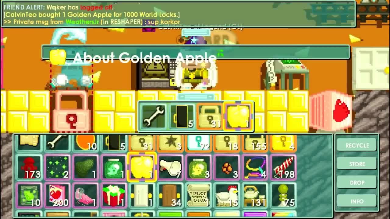 Growtopia _218 My Golden Apple-zW6b68g8n7g