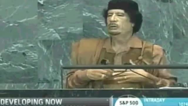 Muammar Gaddafi Speech To United Nations September 23 2009