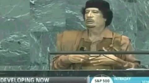 Muammar Gaddafi Speech To United Nations September 23 2009