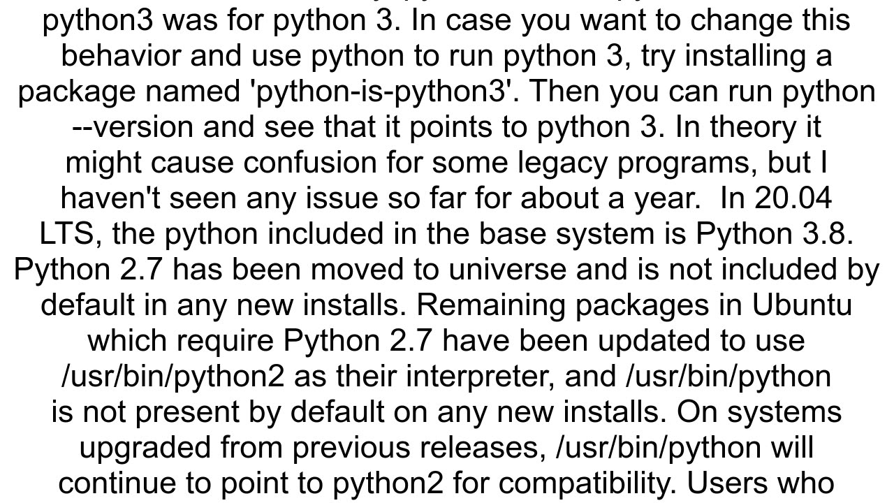 I don39t have python but I have python3