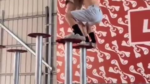 Those kids have incredible strength and balance! 👏