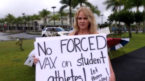 Freedom Rally In front of Mayor's Office in Hilo