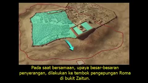 Ilustrasi Pengepungan Kota Yerusalem tahun 70 Sesudah Masehi, oleh Titus