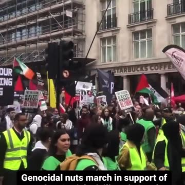 Anti-Israel Antisemites Protest Against Israel on Streets of London